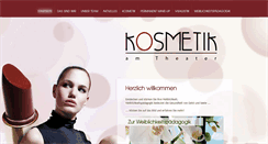 Desktop Screenshot of kosmetikamtheater.de