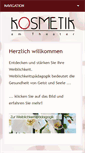 Mobile Screenshot of kosmetikamtheater.de