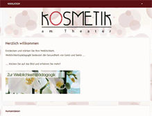Tablet Screenshot of kosmetikamtheater.de